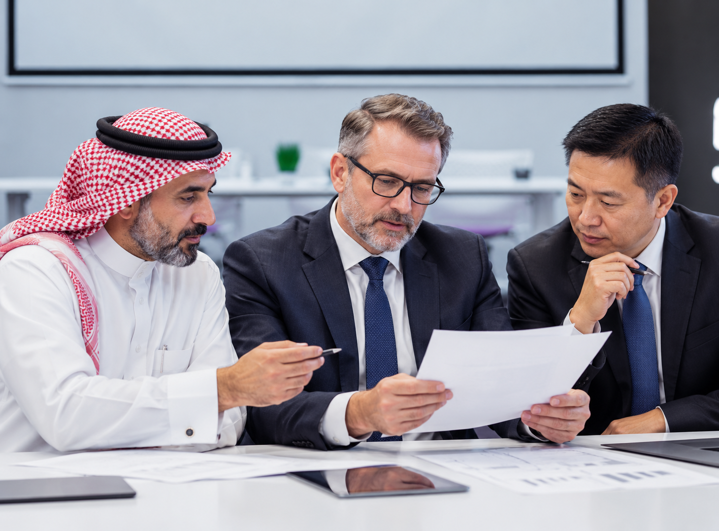 OptimiQ professionals working as part of a team